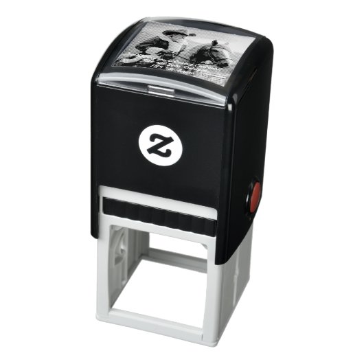 Sinterklaas in een Western Pet Kerst Zelfinktende Stempel (Product)