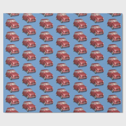 Sinterklaas in Fiat 500 Cadeaupapier (Vlak)