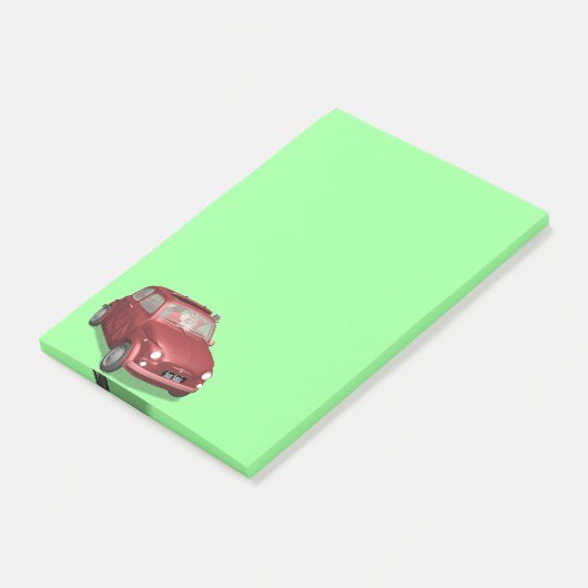 Sinterklaas in Fiat 500 Post-it® Notes (Schuin)