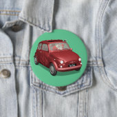 Sinterklaas in Fiat 500 Ronde Button 4,0 Cm (In situ)