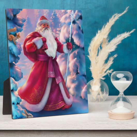 Sinterklaas in het bos fotoplaat (Zijkant)