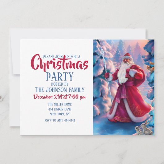 Sinterklaas in het bos kaart (Voorkant)