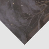 Sinterklaas in het bos met rendieren en licht tissuepapier (Detail)