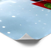 Sinterklaas in het dorp | AI Art Poster (Hoek)