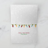 Sinterklaas in het raam van de schuur feestdagen kaart (Binnen)