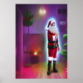 Sinterklaas in huis | AI Art Poster (Voorkant)