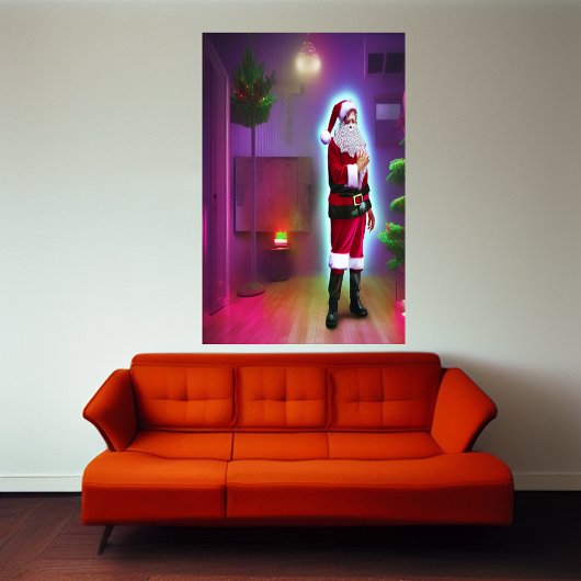 Sinterklaas in huis | AI Art Poster