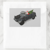 Sinterklaas in Kuebelwagen Rechthoekige Sticker (Tas)