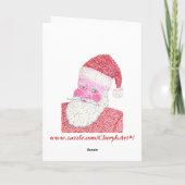 Sinterklaas in pointillisme Vrolijke kerstkaarten Feestdagen Kaart (Achterkant)