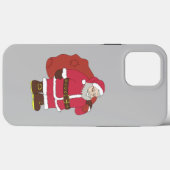 Sinterklaas in rood met cadeautas en eierlassen Case-Mate iPhone case (Achterkant (horizontaal))