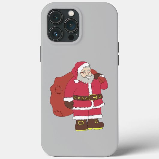 Sinterklaas in rood met cadeautas en eierlassen Case-Mate iPhone case (Achterkant)