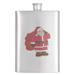 Sinterklaas in rood met cadeautas en eierlassen flacon