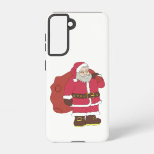Sinterklaas in rood met cadeautas en eierlassen samsung galaxy hoesje