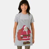 Sinterklaas in rood met cadeautas en eierlassen schort (Insitu)