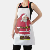 Sinterklaas in rood met cadeautas en eierlassen schort (Insitu)