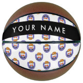 Sinterklaas in schoorsteen, sneeuw, Kerstmis, Nieu Basketbal (Voorkant)