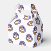 Sinterklaas in schoorsteen, sneeuw, Kerstmis, Nieu Bedankdoosjes (Achterkant)