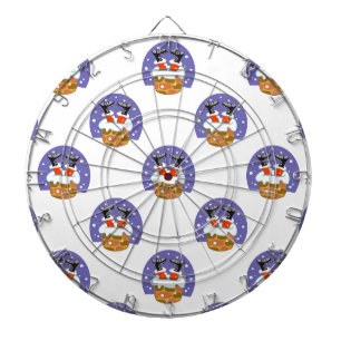 Sinterklaas in schoorsteen, sneeuw, Kerstmis, Nieu Dartbord
