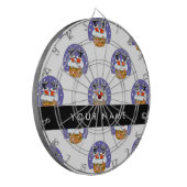 Sinterklaas in schoorsteen, sneeuw, Kerstmis, Nieu Dartbord (Voorkant Links)