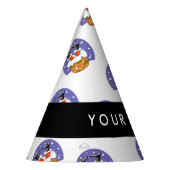 Sinterklaas in schoorsteen, sneeuw, Kerstmis, Nieu Feesthoedjes (Links)