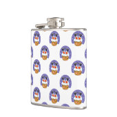 Sinterklaas in schoorsteen, sneeuw, Kerstmis, Nieu Heupfles (Links)