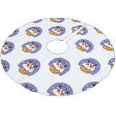 Sinterklaas in schoorsteen, sneeuw, Kerstmis, Nieu Kerstboom Rok (Gekanteld)