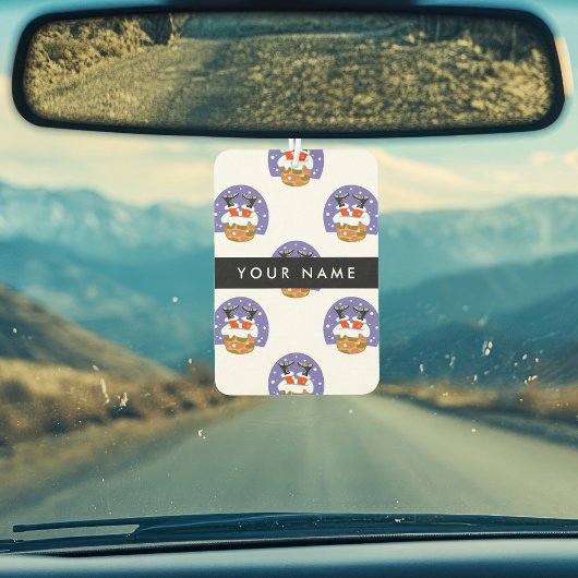 Sinterklaas in schoorsteen, sneeuw, Kerstmis, Nieu Luchtverfrisser