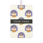 Sinterklaas in schoorsteen, sneeuw, Kerstmis, Nieu Luchtverfrisser (Achterkant)