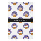 Sinterklaas in schoorsteen, sneeuw, Kerstmis, Nieu Mini Klembord (Achterkant)