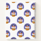 Sinterklaas in schoorsteen, sneeuw, Kerstmis, Nieu Notitieboek (Achterkant)