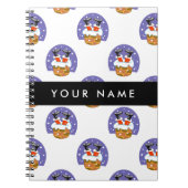 Sinterklaas in schoorsteen, sneeuw, Kerstmis, Nieu Notitieboek (Voorkant)