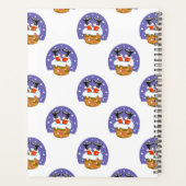 Sinterklaas in schoorsteen, sneeuw, Kerstmis, Nieu Planner (Achterkant)