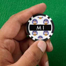 Sinterklaas in schoorsteen, sneeuw, Kerstmis, Nieu Poker Chips