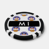 Sinterklaas in schoorsteen, sneeuw, Kerstmis, Nieu Poker Chips (Enkel)