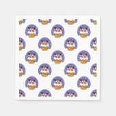 Sinterklaas in schoorsteen, sneeuw, Kerstmis, Nieu Servet (Voorkant)