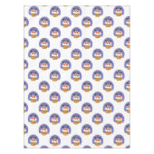 Sinterklaas in schoorsteen, sneeuw, Kerstmis, Nieu Tafelkleed (Voorkant)