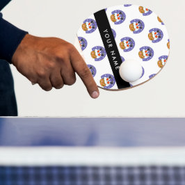 Sinterklaas in schoorsteen, sneeuw, Kerstmis, Nieu Tafeltennisbatje