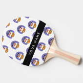 Sinterklaas in schoorsteen, sneeuw, Kerstmis, Nieu Tafeltennisbatje (Zijkant)