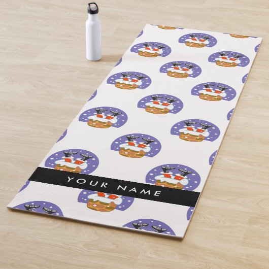 Sinterklaas in schoorsteen, sneeuw, Kerstmis, Nieu Yogamat (In situ)