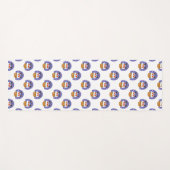 Sinterklaas in schoorsteen, sneeuw, Kerstmis, Nieu Yogamat (Voorkant (horizontaal))