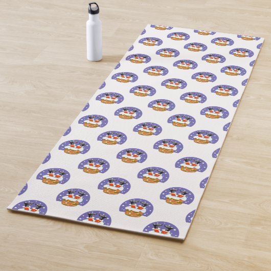 Sinterklaas in schoorsteen, sneeuw, Kerstmis, Nieu Yogamat (In situ)