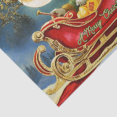 Sinterklaas in Sleigh, Volle Maan, Sterren Tissuepapier (Detail)