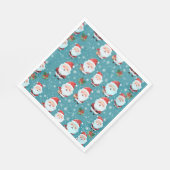 Sinterklaas in sneeuwvlokken servet (Hoek)