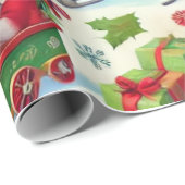 Sinterklaas in speelse en grillige poses cadeaupapier (Rol Hoek)