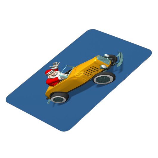 Sinterklaas in witte warme staaf magneet (Linkerzijde)