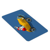 Sinterklaas in witte warme staaf magneet (Rechterzijde)