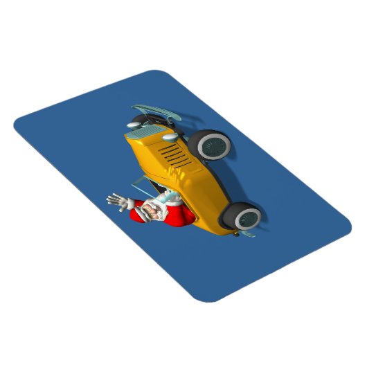 Sinterklaas in witte warme staaf magneet (Rechterzijde)