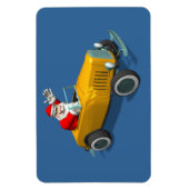 Sinterklaas in witte warme staaf magneet (Verticaal)