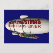 Sinterklaas in Zeppelin Feestdagenkaart (Voorkant)