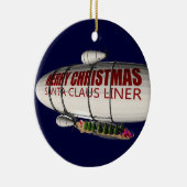 Sinterklaas in Zeppelin Keramisch Ornament (Rechts)